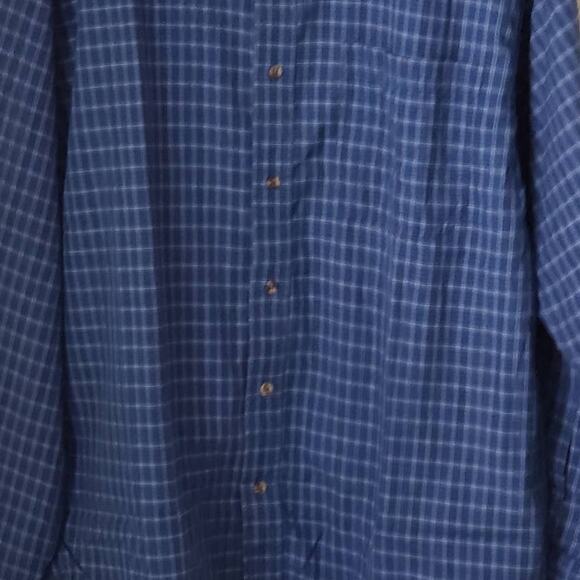 Vintage Men's Haband Blue & White Plaid Lined Shirt Jacket Large - Picture 5 of 8